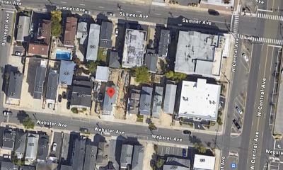 The site of a Webster Avenue lot being subdivided. (Credit: Google Maps)